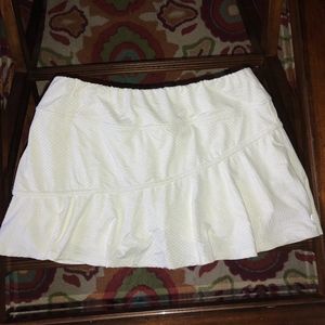 UJA Tennis/golf  tiered skort/white/Made in Canada